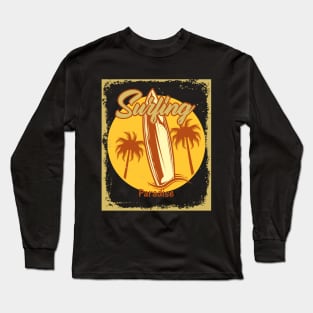 Summer, Surfing Paradise Long Sleeve T-Shirt